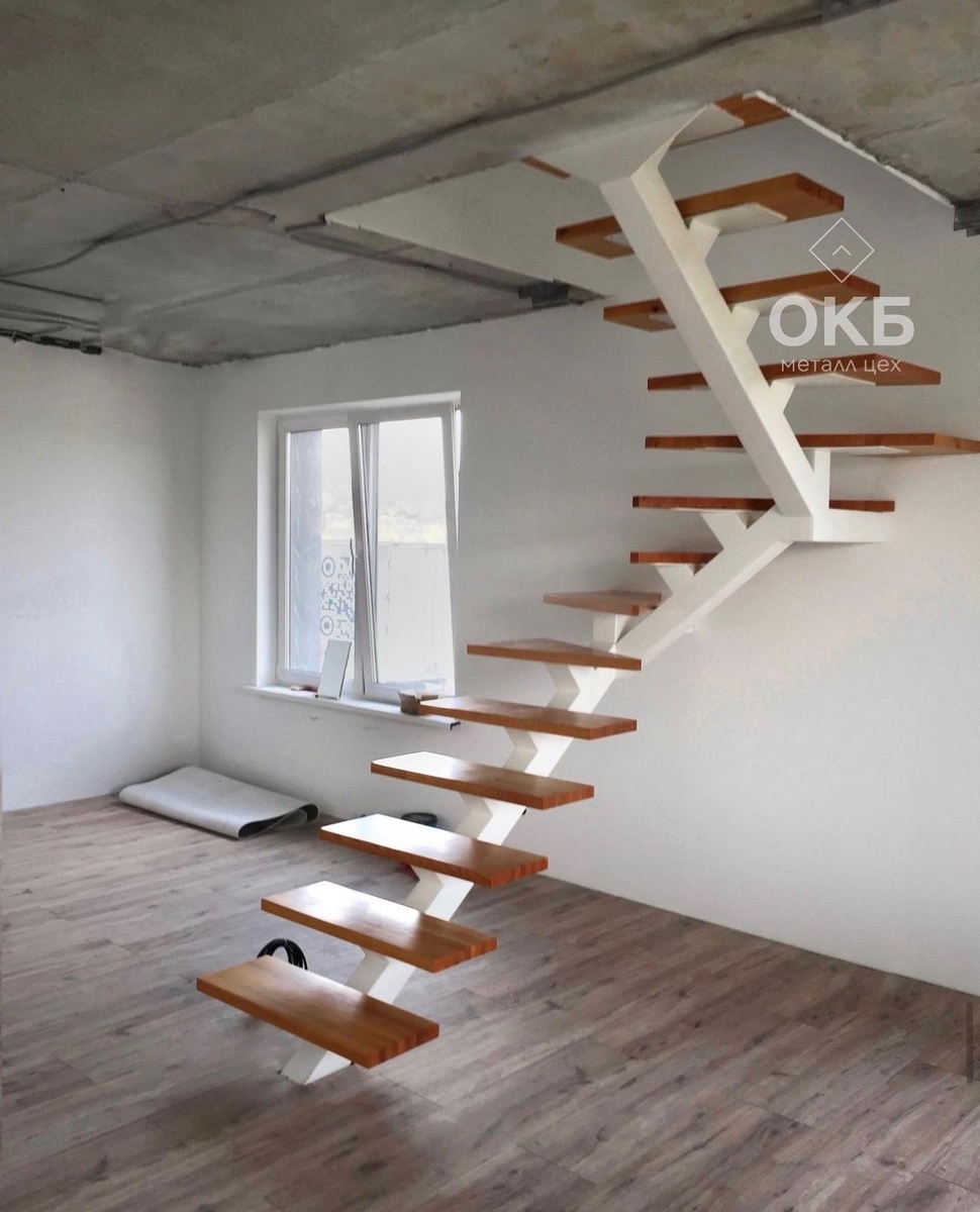 Лестницы на металлическом каркасе