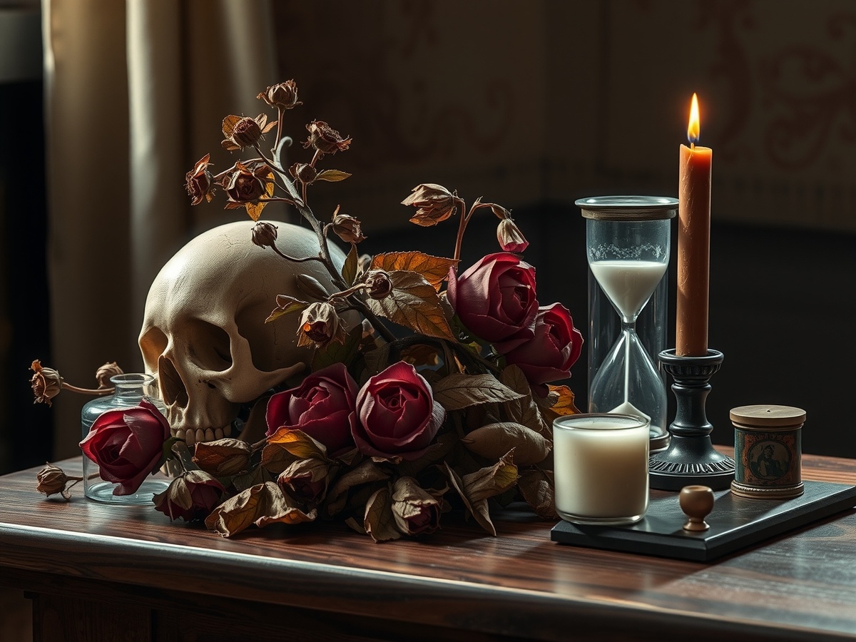 Так могла выглядеть картина в жанре «Ванитас» эпохи Возрождения