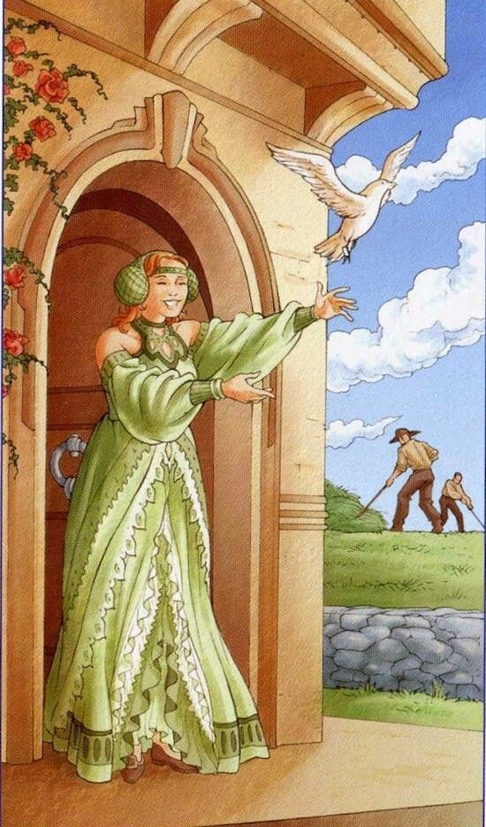 1 карта - Семёрка Пентаклей