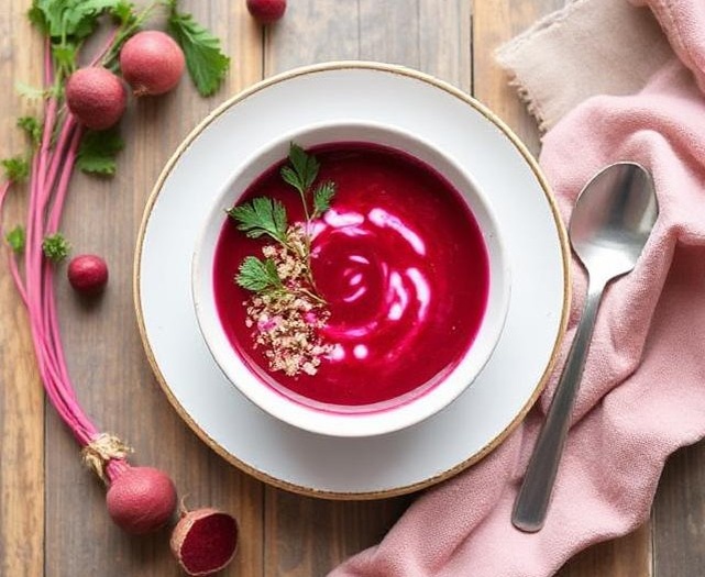 Свекольник холодный на кефире