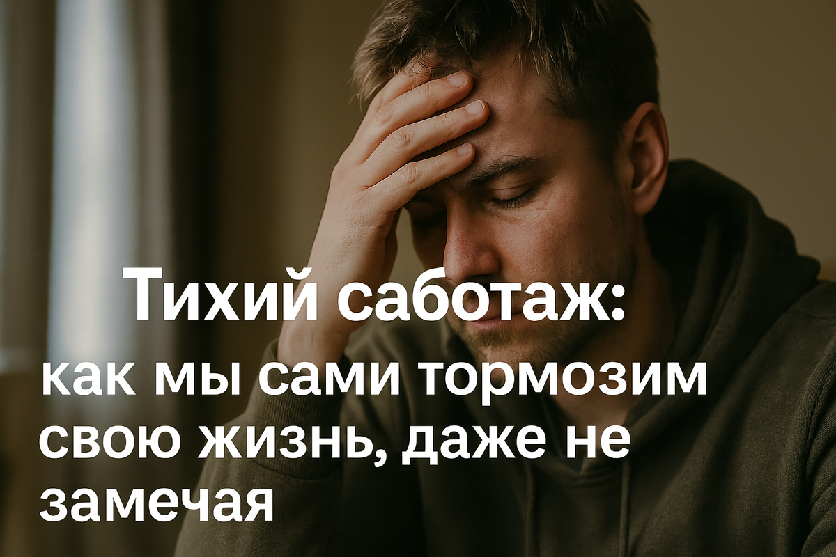 Тихий саботаж: как мы сами тормозим свою жизнь, даже не замечая
