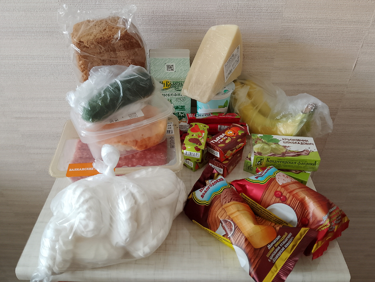 Мой продуктовый "улов" на 1850 р. Фото автора