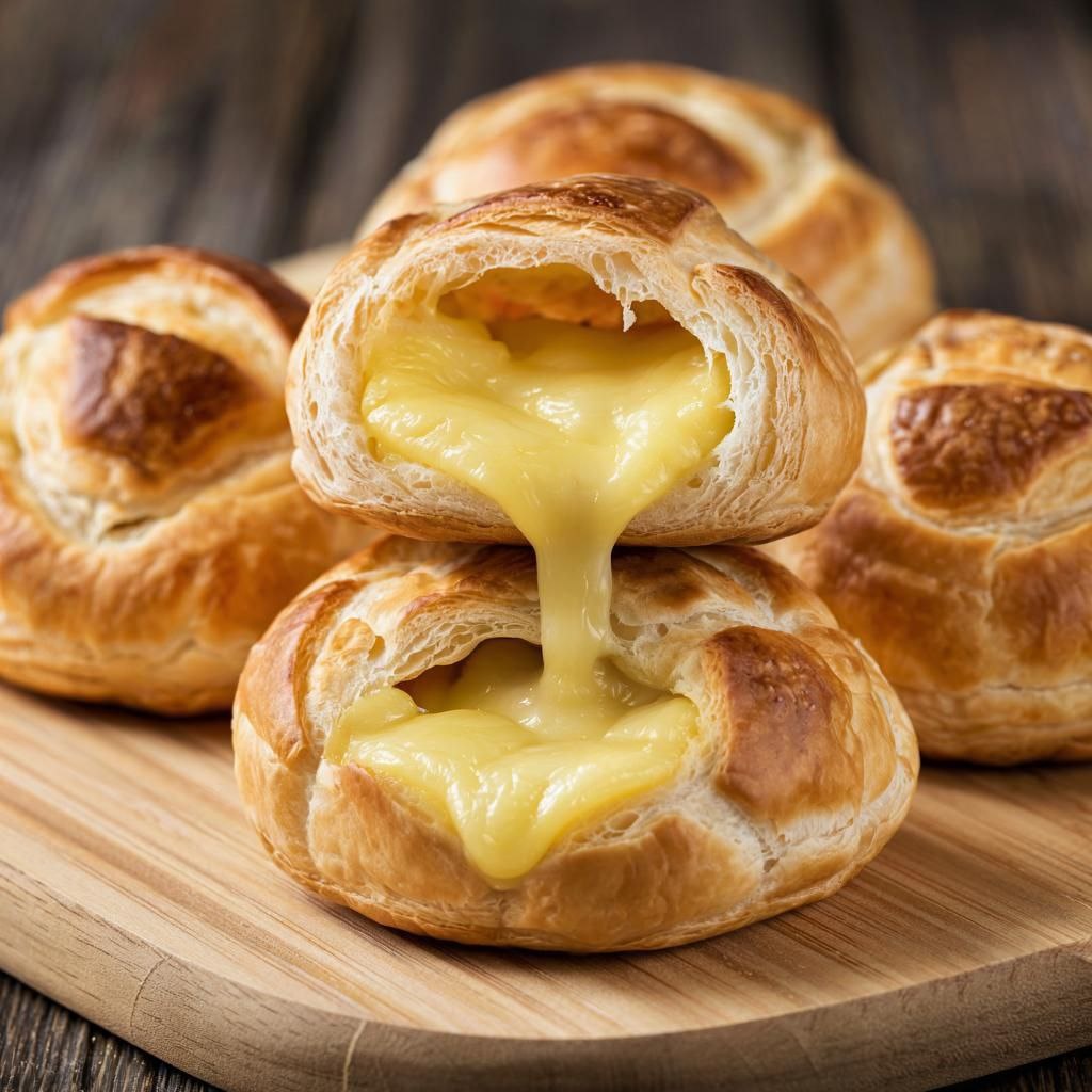 так выглядят готовые профитроли с сыром