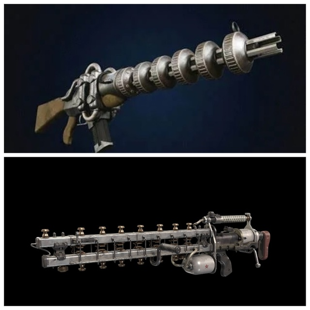 Гаусс-пушка из Fallout и Х-рельсотрон из Atomic Heart