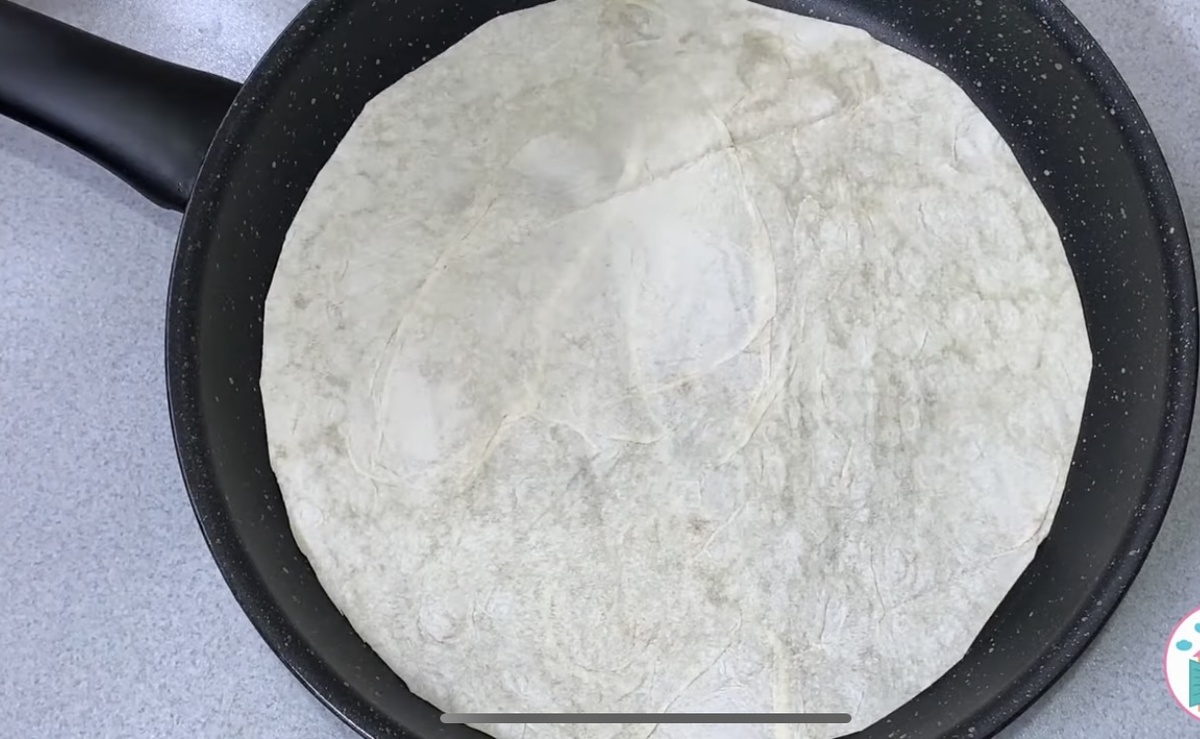 Лаваш на сковородке 