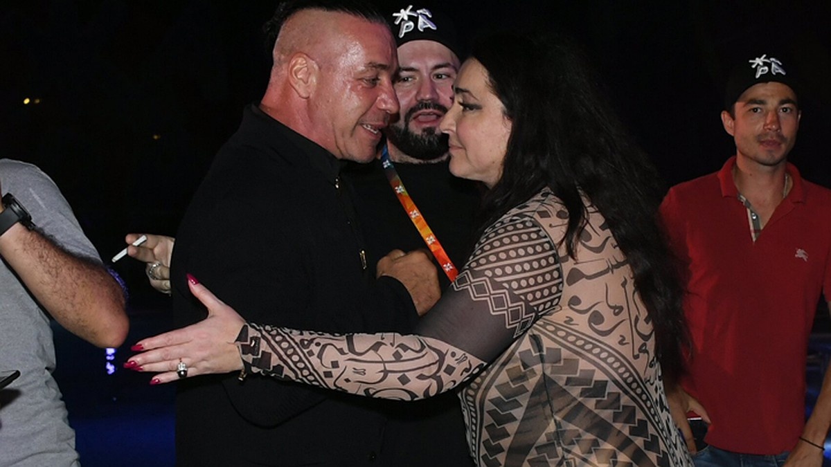 Тилль Линдеманн и Лолита Милявская. Фото: Евгения ГУСЕВА.