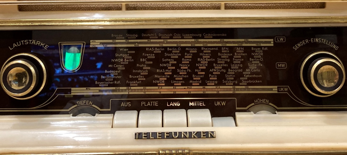 Telefunken Gavotte 55 шкала настройки