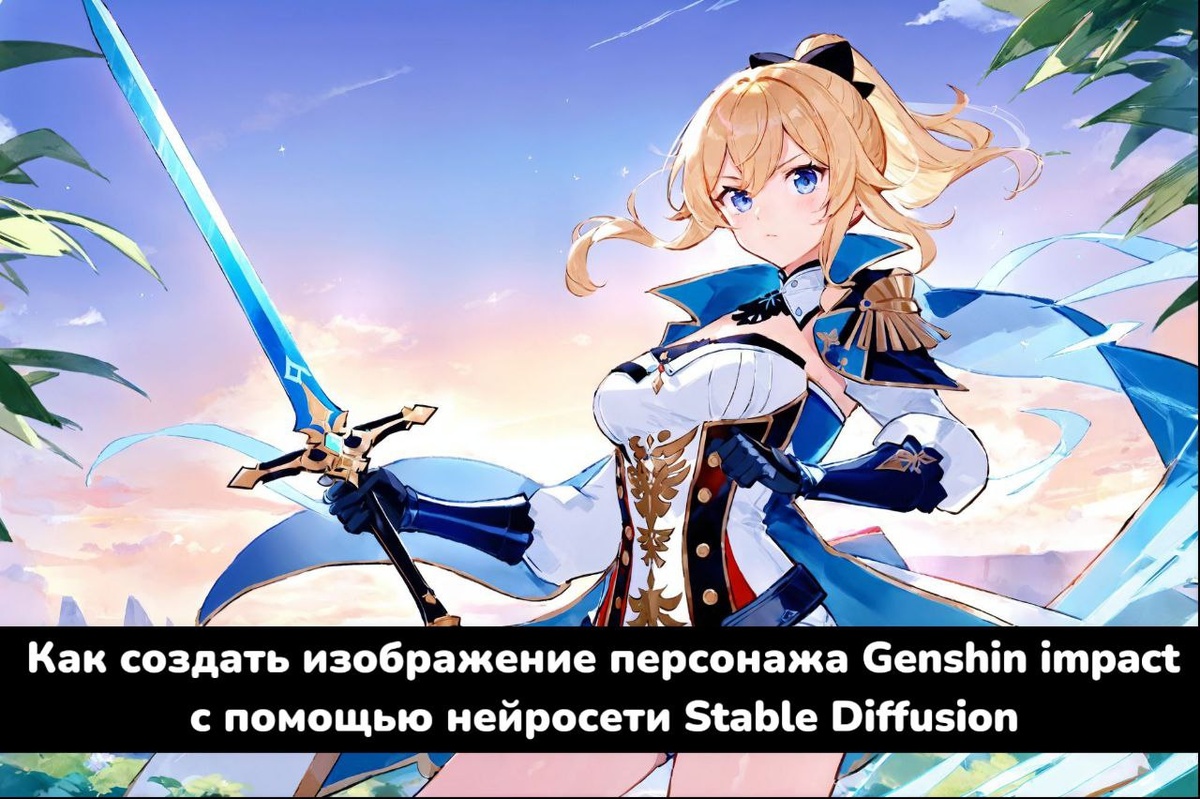 Как создать изображение персонажа Genshin Impact с помощью нейросети Stable Diffusion