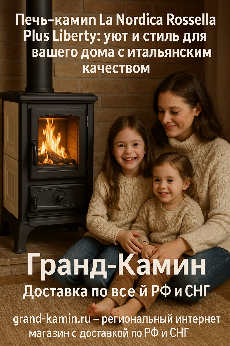    Печь-камин La Nordica Rossella Plus Liberty: уют и стиль для вашего дома с итальянским качеством Kamin