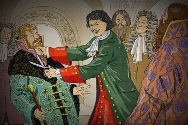 Пётр I и бороды. (Источник: sfedu.ru)