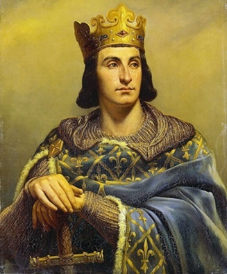 Самое известное изображение французского короля Филиппа II Августа. Портрет создал в 1837 году французский живописец Луи-Феликс Амьель 