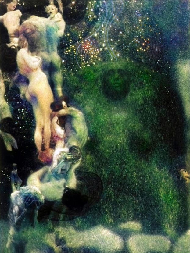 Фрагмент картины Густава Климта «Философия» (1901). Артикул: 143269