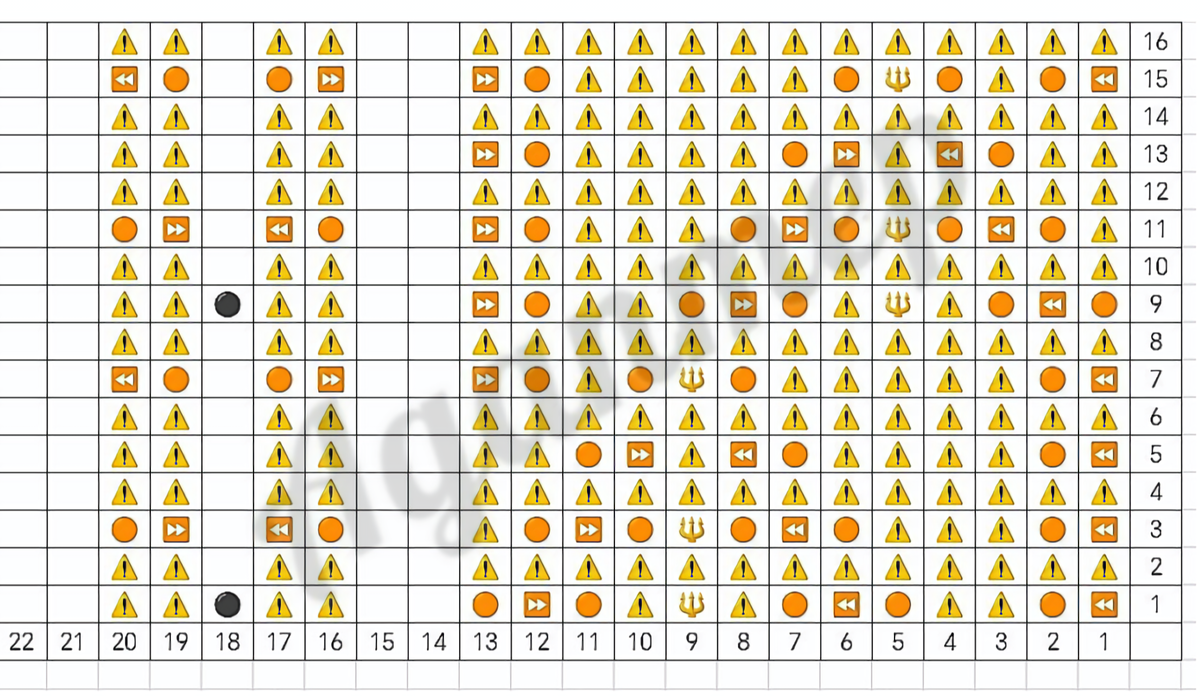 Схема узора 18. 
