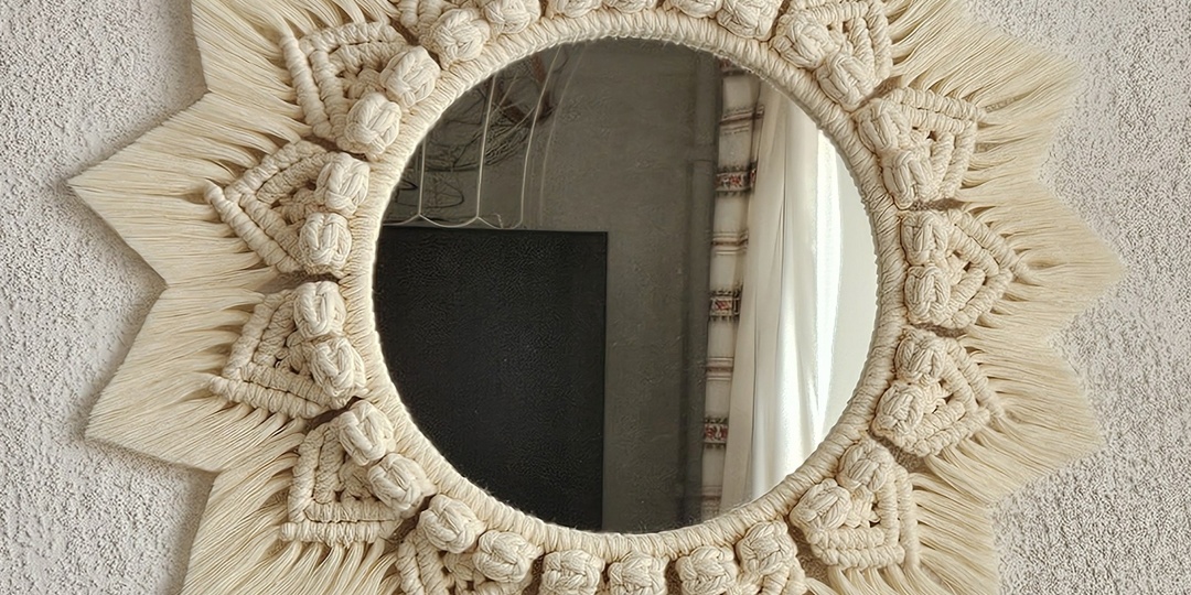 Онлайн мастер-класс по макраме зеркалу «Солнышко»: обзор урока