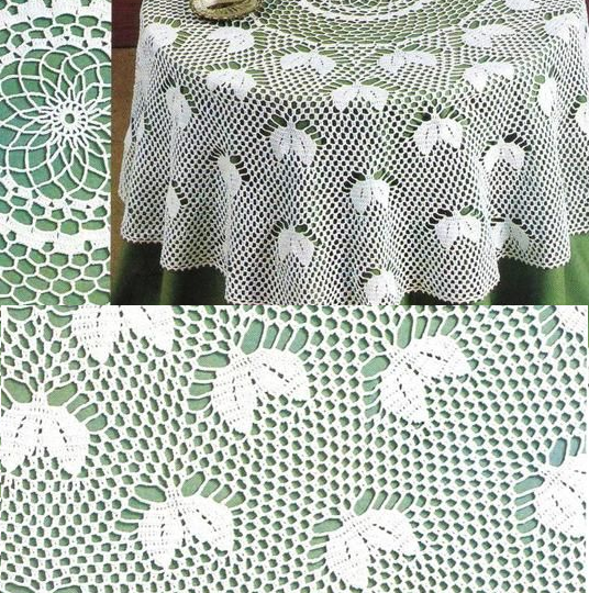 Красивые скатерти, связанные крючком: 12 простых схем до изысканных узоров