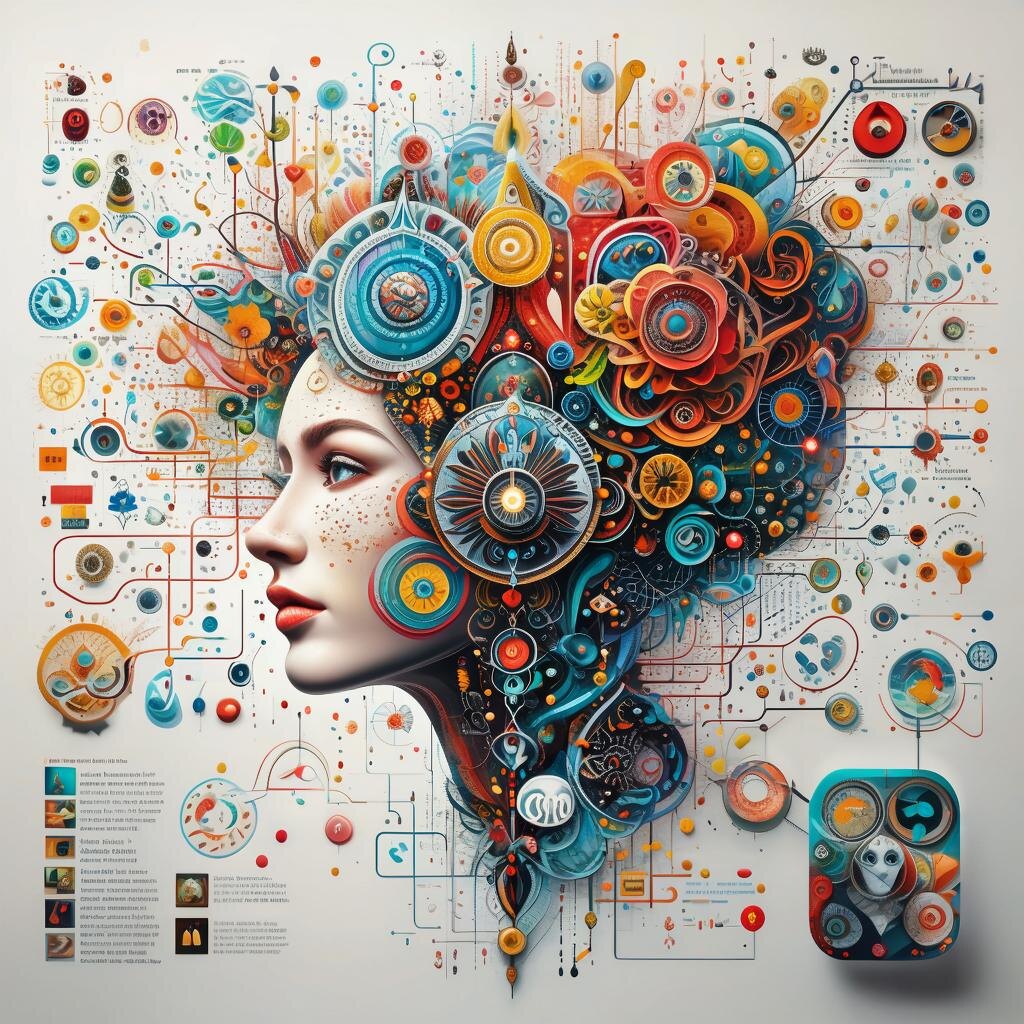 Мыслеграфия. Иллюстрация сгенерирована нейросетью