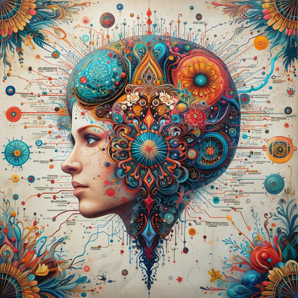 Мыслеграфия. Иллюстрация сгенерирована нейросетью