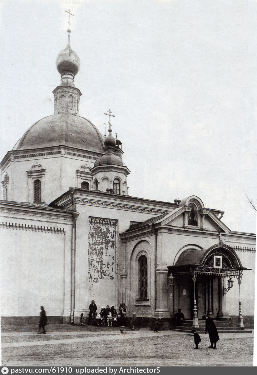 Храм Благовещения Пресвятой Богородицы на Тверской, 1920-е гг. Источник изображения https://pastvu.com
