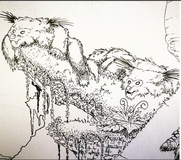 Арктотраверсодоны на отдыхе.