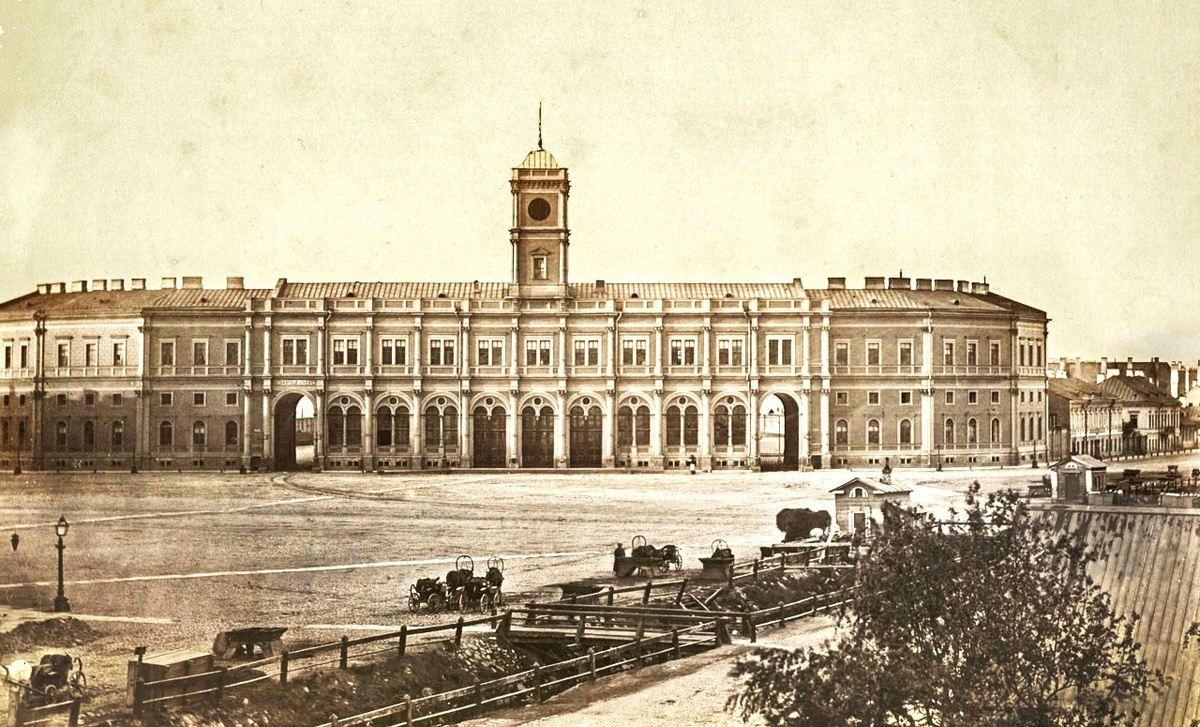 Знаменская площадь, Николаевский вокзал, 1860г.