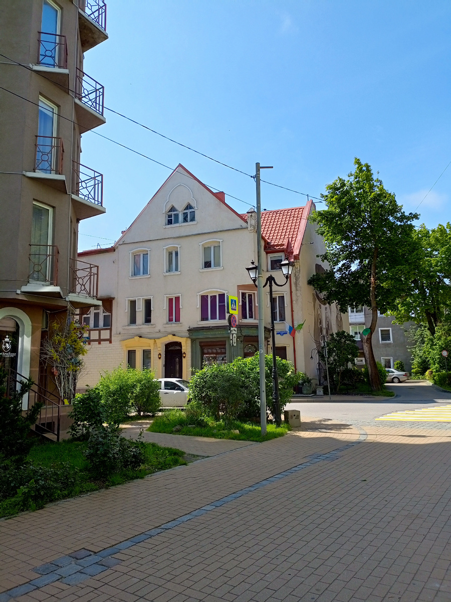 Это улочки Зеленоградска .