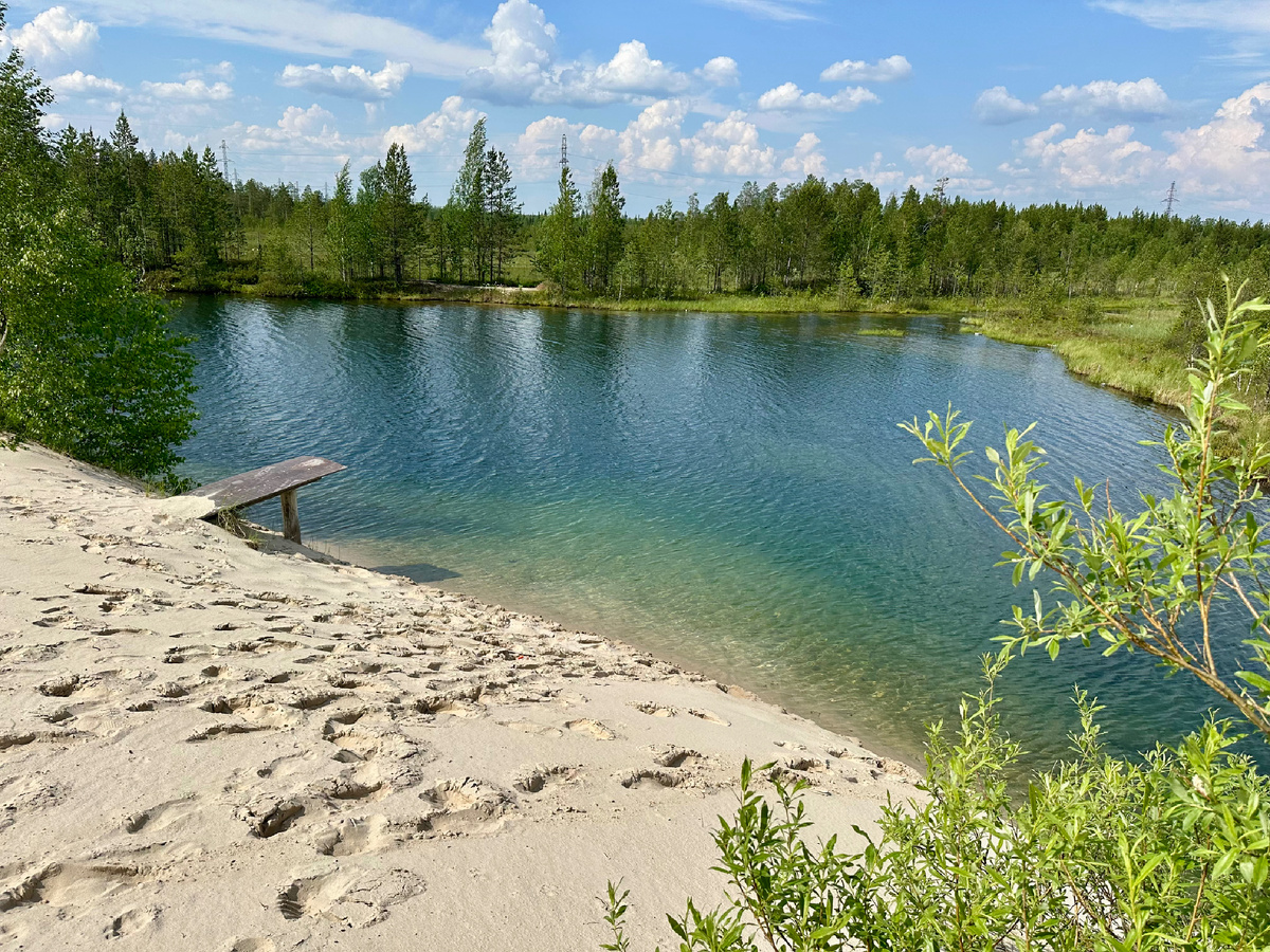 Голубое озеро в ЯНАО.