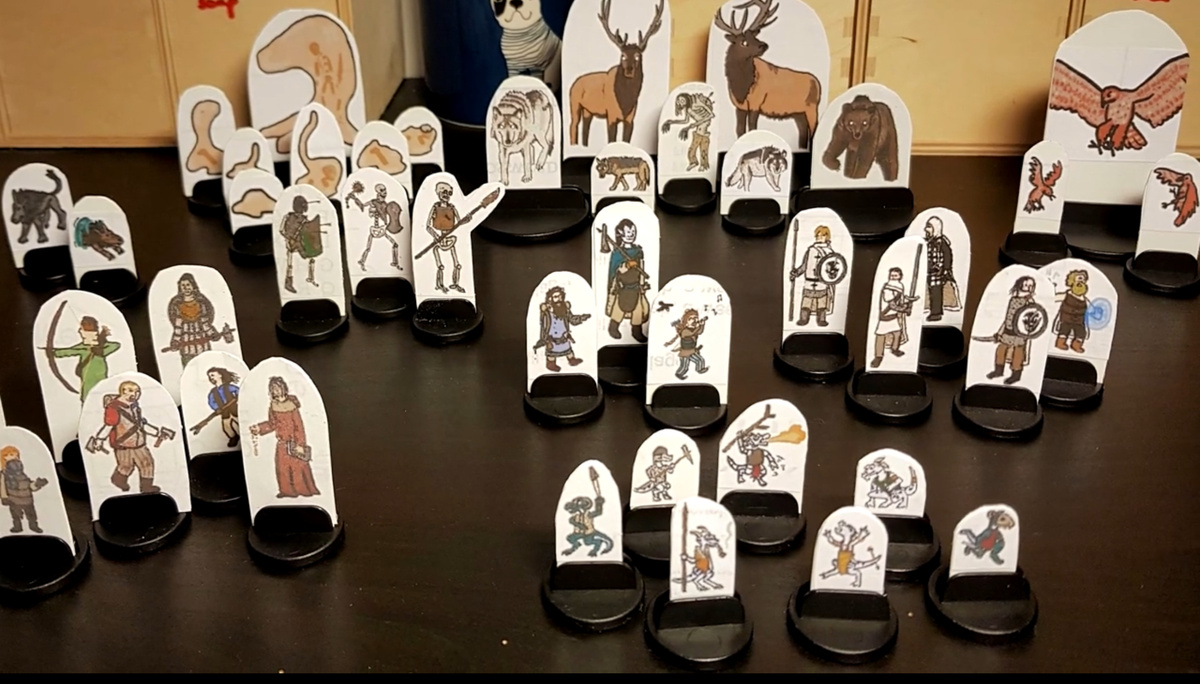 Бумажные миниатюры ДнД