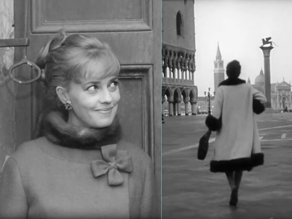 Фильм "Ева" дарит зрителям возможность посмотреть на игру прославленной француженки Жанны Моро и полюбаваться на костюмы Пьера Кардена и виды Венеции