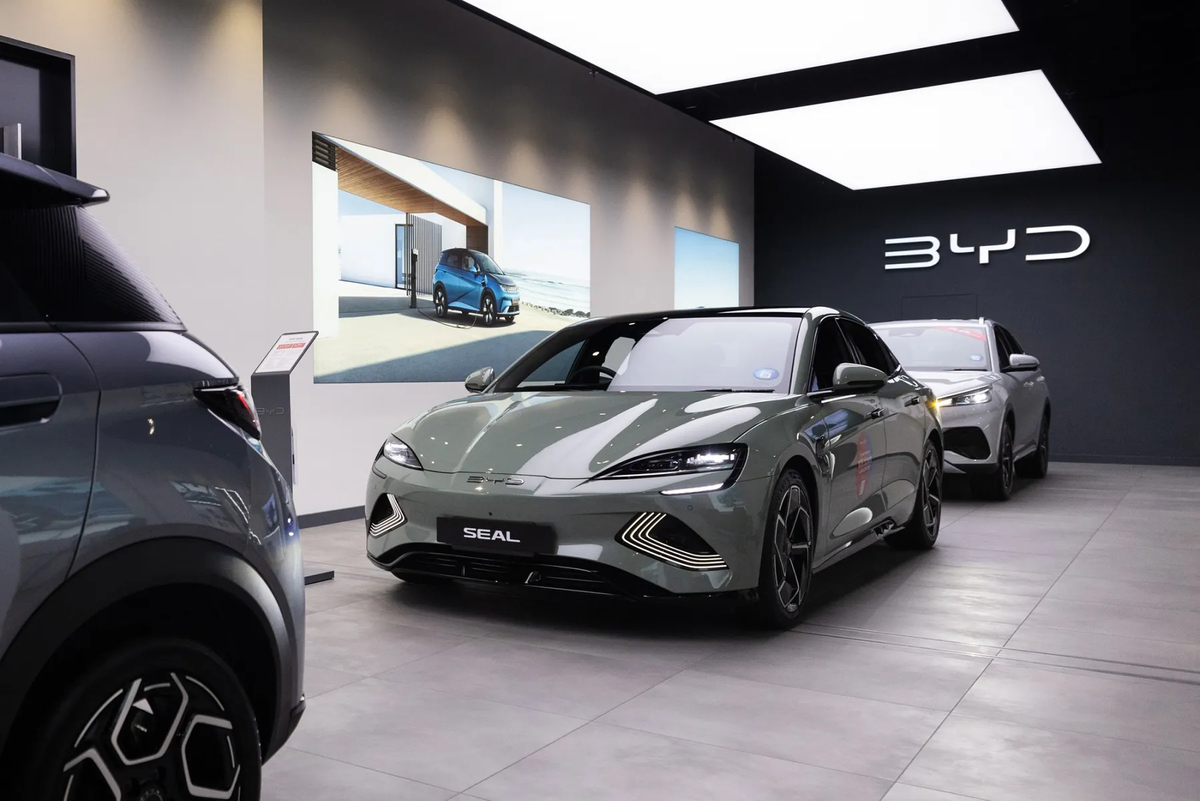 Электромобиль Seal на BYD West London. Компания добилась наибольшего успеха в Великобритании