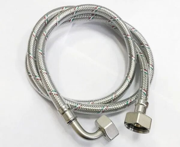 Шланг наливной в оплетке из нержавеющей стали с ПВХ покрытием