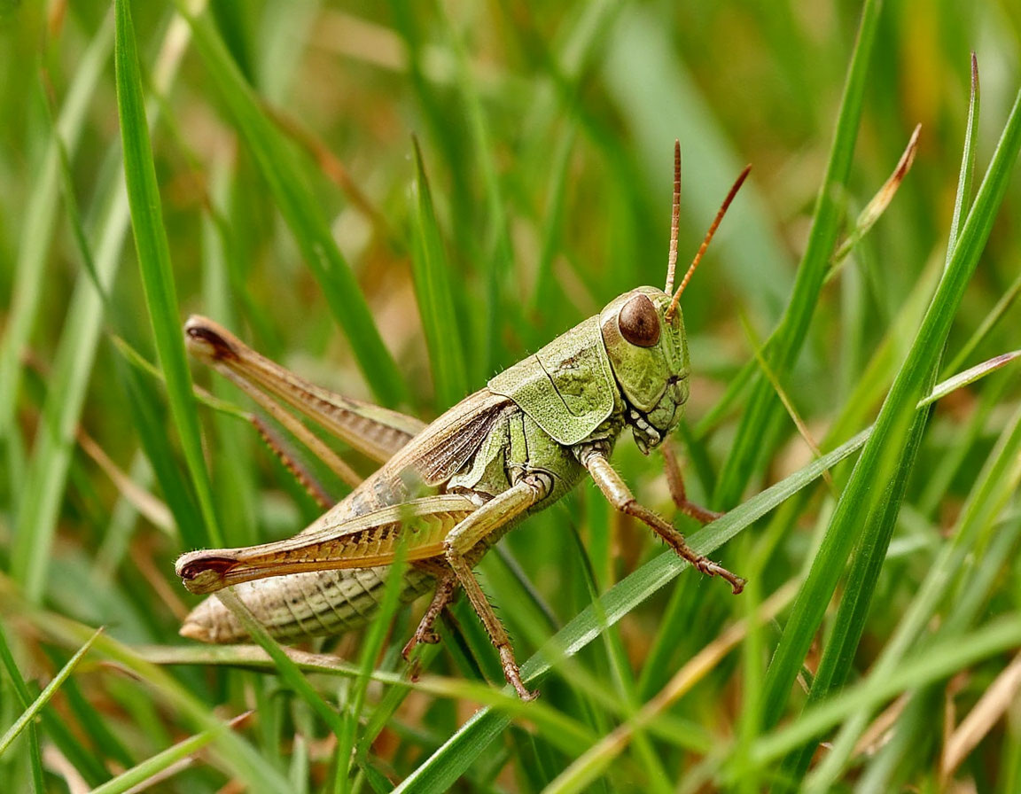 кузнечик в траве