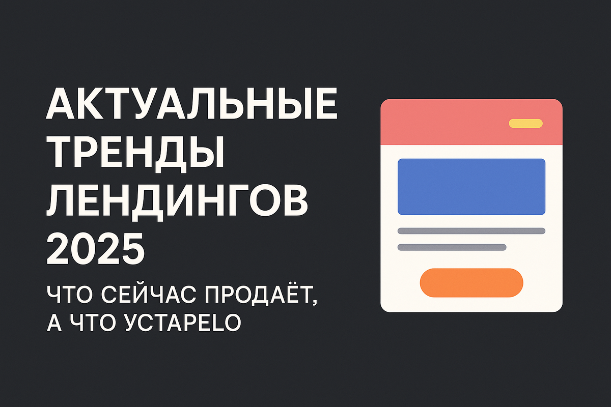 Актуальные тренды лендингов 2025: что сейчас продаёт, а что устарело