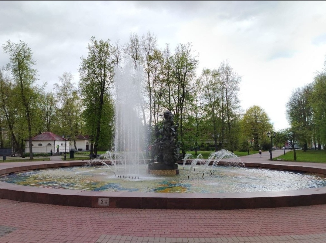 Главный фонтан Великого Новгорода «Садко и царевна Волхова».