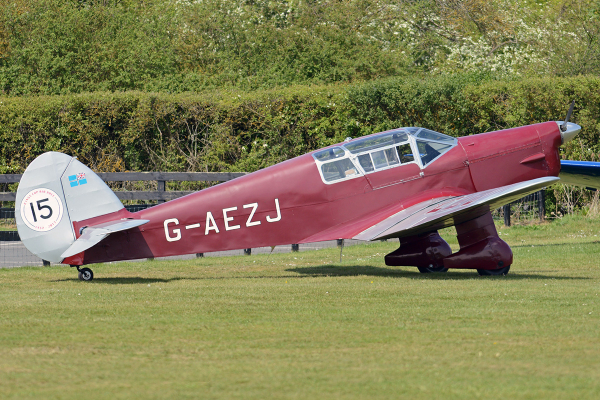 Percival P.10 Vega Gull G-AEZJ, Великобритания, Бедфордшир, Олд Уорден, авиашоу «Season Premier Airshow», 7 мая 2017 года. Фотография © Alan Wilson