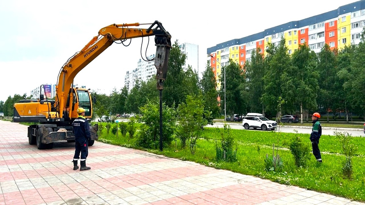    В Нижневартовске устанавливают сотни новых торшеров для безопасности пешеходов