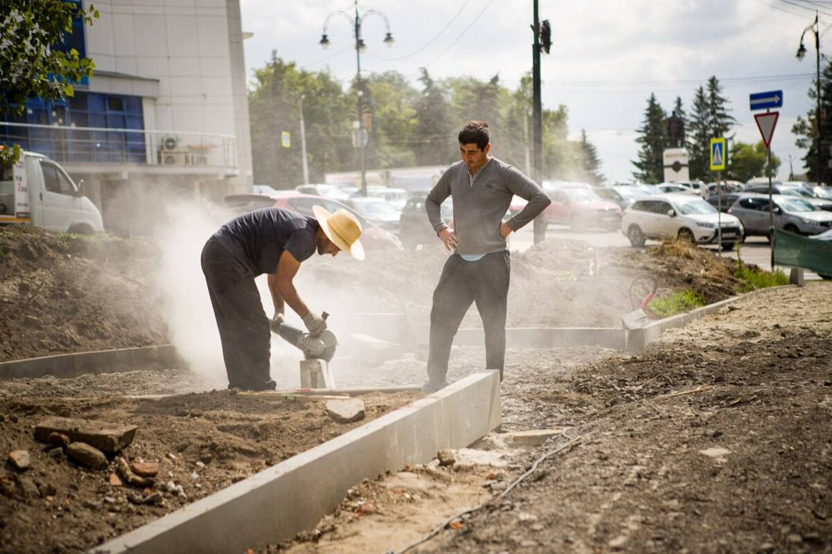    Работы в сквере «Спутник» в Курске ускорят