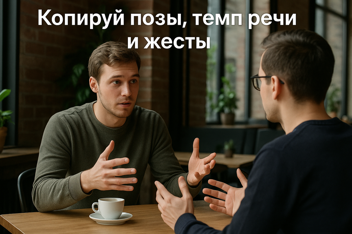 правило зеркального отражения для установления доверия в общении