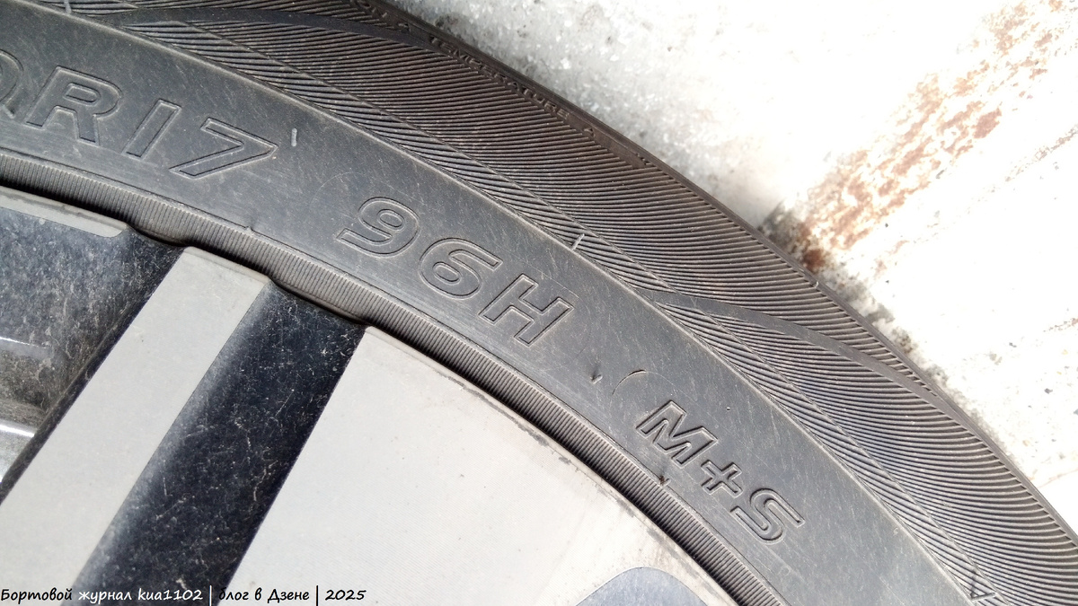 Маркировка на летних шинах китайского кроссовера. Автор фотографии kua1102