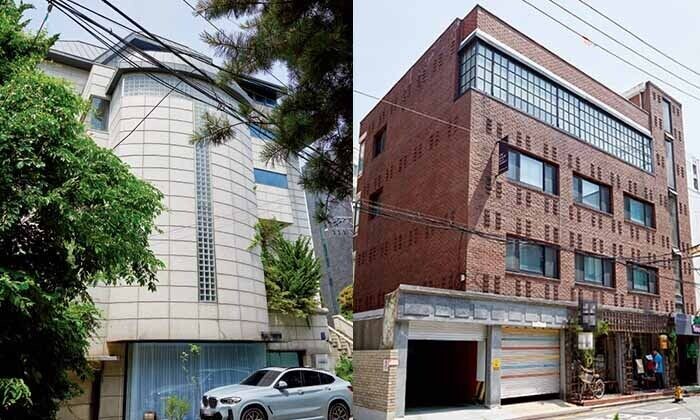   ФОТО: [Здание в Чхондам-доне, Каннам-гу, Сеул (слева), здание в Сонсу-дон, Сондон-гу (справа), предоставлено Building Road Real Estate Brokerage Corporation]