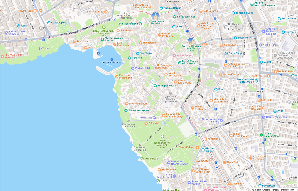 Скрин Яндекс.карты