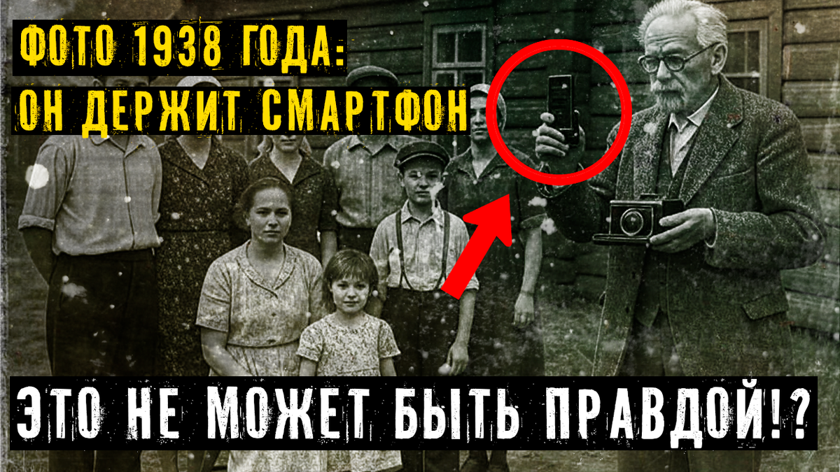 Фото из СССР, где дед держит смартфон. Эксперты: «Это не монтаж»