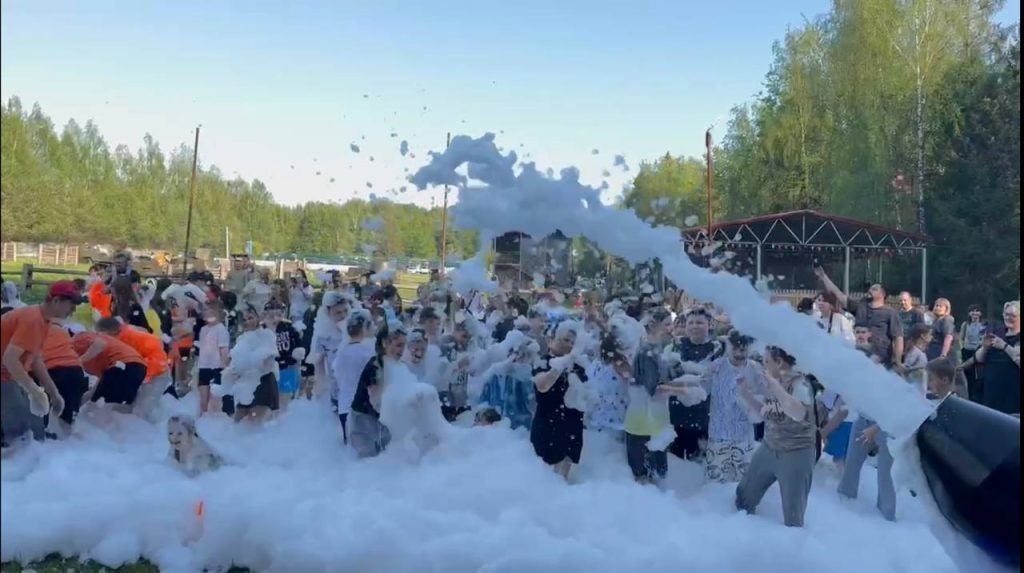 пенная вечеринка в Парке Приключений