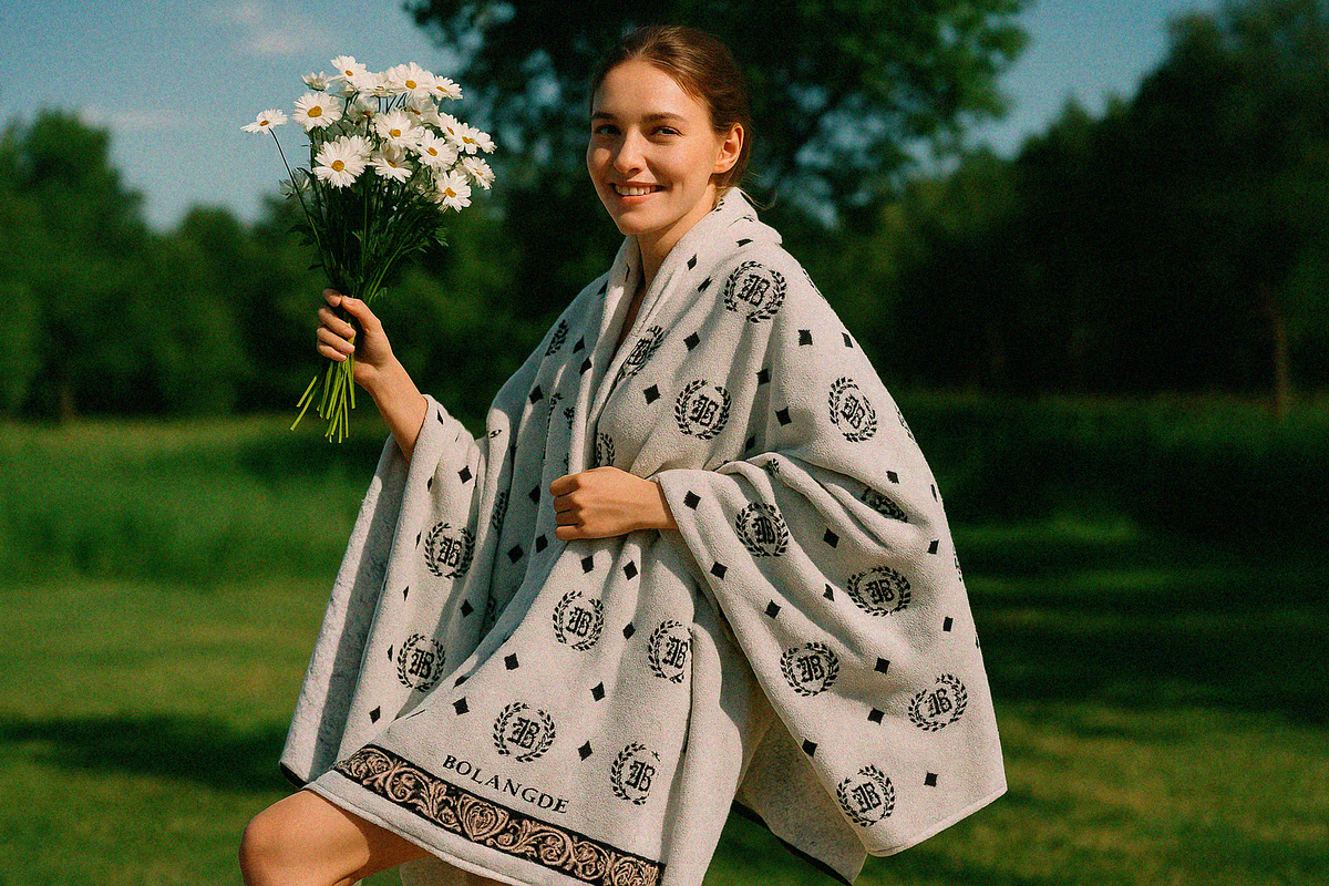 Окружите себя роскошью полотенец Bolangde, как будто вас обнимают нежные лепестки цветов на рассвете.