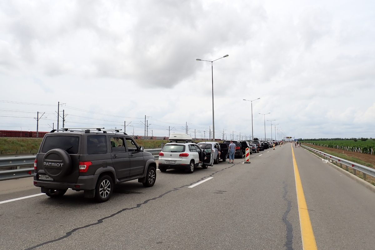 Выезд к Крымскому мосту