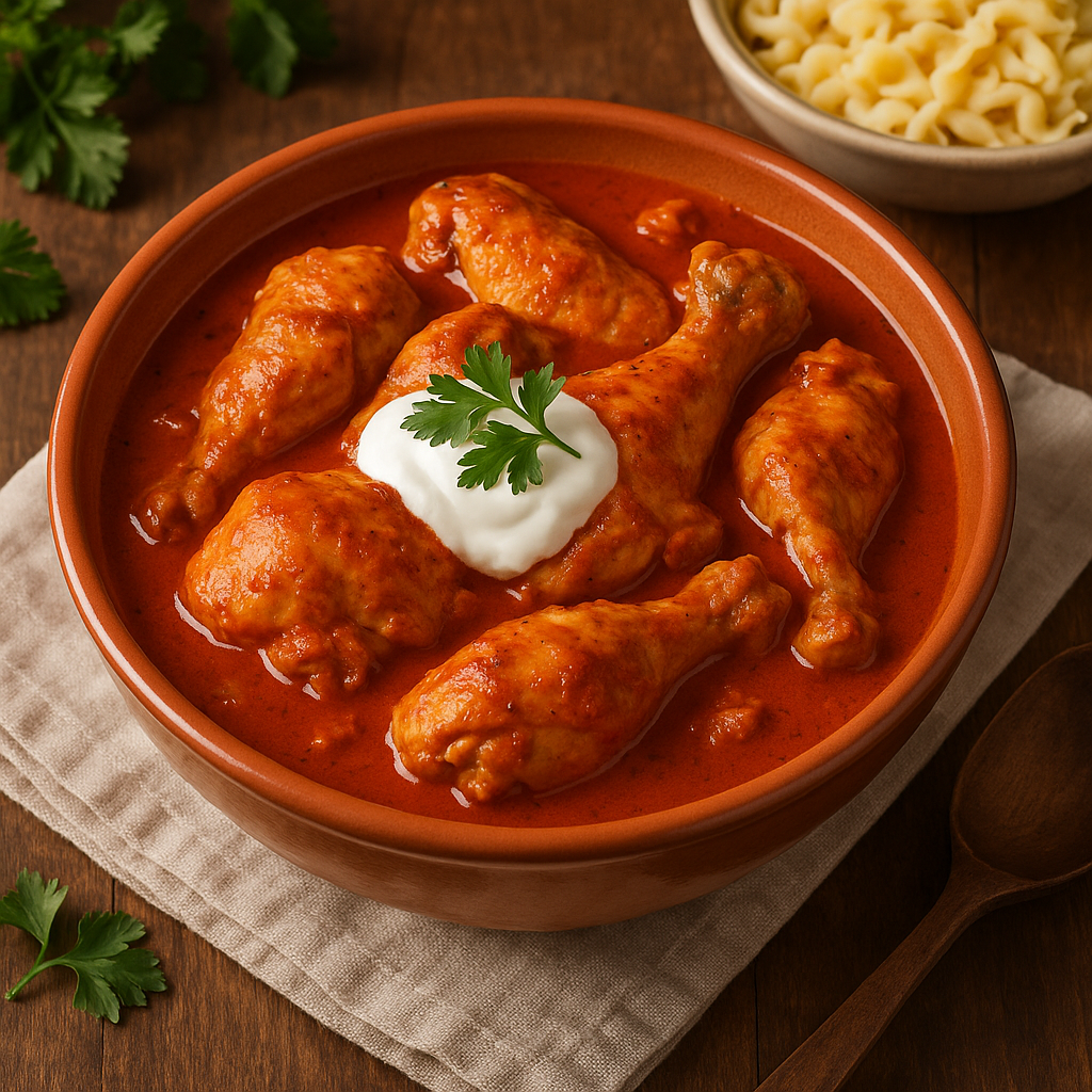 Паприкаш из курицы по-венгерски 