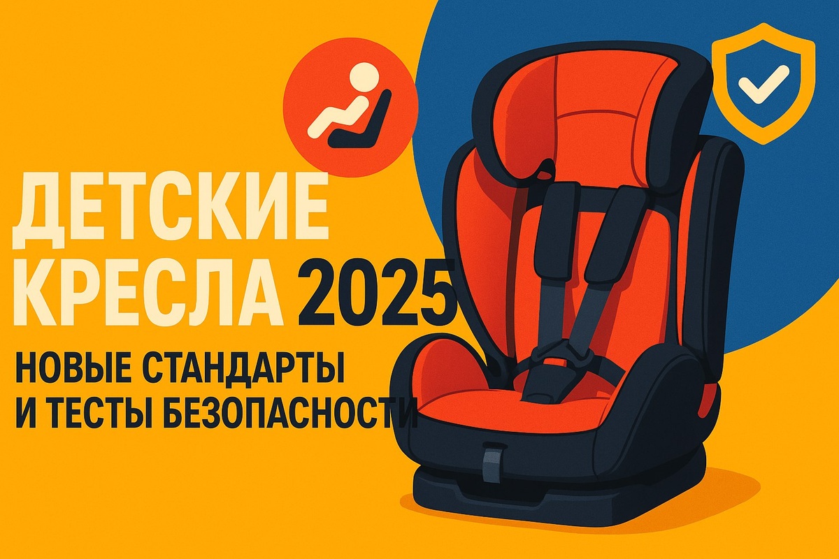 Детские кресла 2025: новые стандарты и тесты безопасности