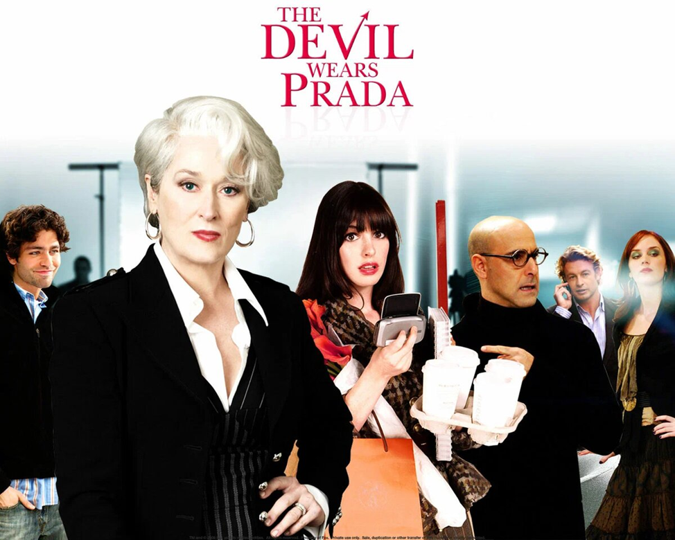 Постер фильма «Дьявол носит Prada» (2006), размещённый на сайте студии 20th Century Studios