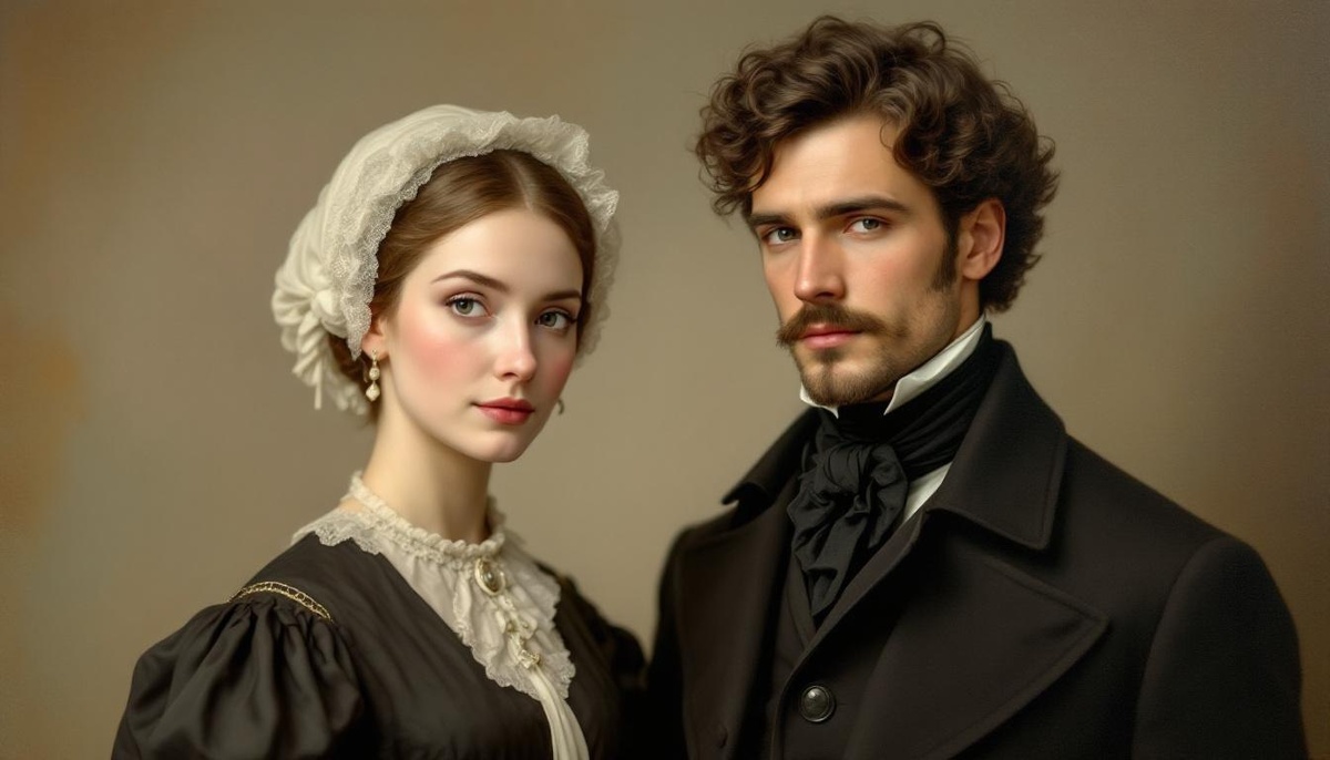 В иллюстративных целях. Такими Анну Керн и А.С. Пушкина мне нарисовал искусственный интеллект.