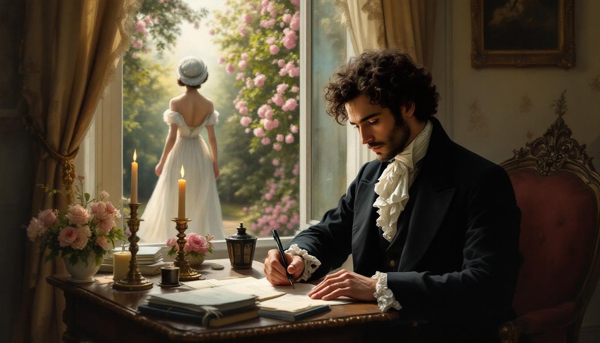 В иллюстративных целях. Такими Анну Керн и А.С. Пушкина мне нарисовал искусственный интеллект.