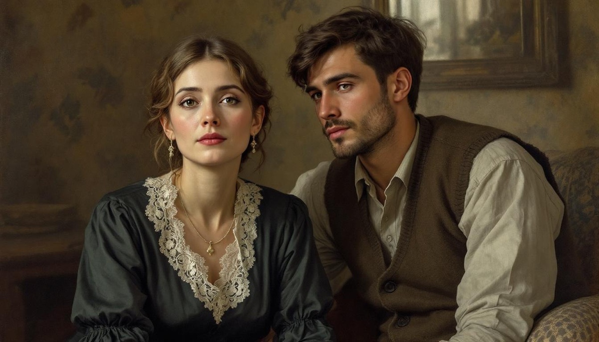 В иллюстративных целях. Такими мне Анну Керн и Александра Маркова-Виноградского нарисовала нейросеть